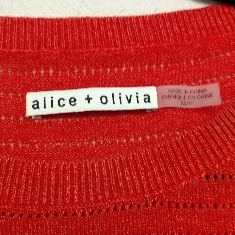 Alice & Olivia Short Sleeve Sweater - Picture 3 of 7